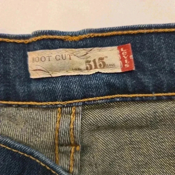 Levi Strauss & Co 515 Womens Stretch Bootcut Jeans Blue Size 12 Medium - Picture 5 of 11